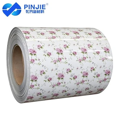 Bobina in acciaio zincato stampato PPGI con design floreale Bobina in acciaio rivestito di colore PPGL